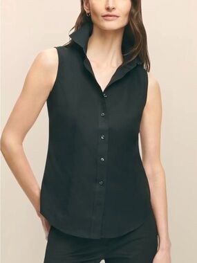 Brooks Brothers Sleeveless Button-Front Shirt